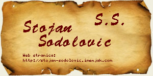 Stojan Šodolović vizit kartica